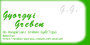 gyorgyi greben business card